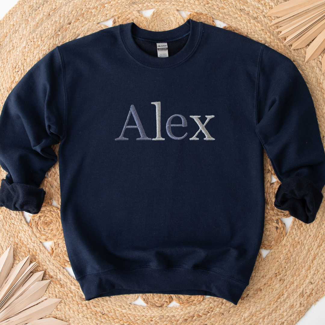 Custom Embroidered Kids Sweater Make It Yours Monochrome mix