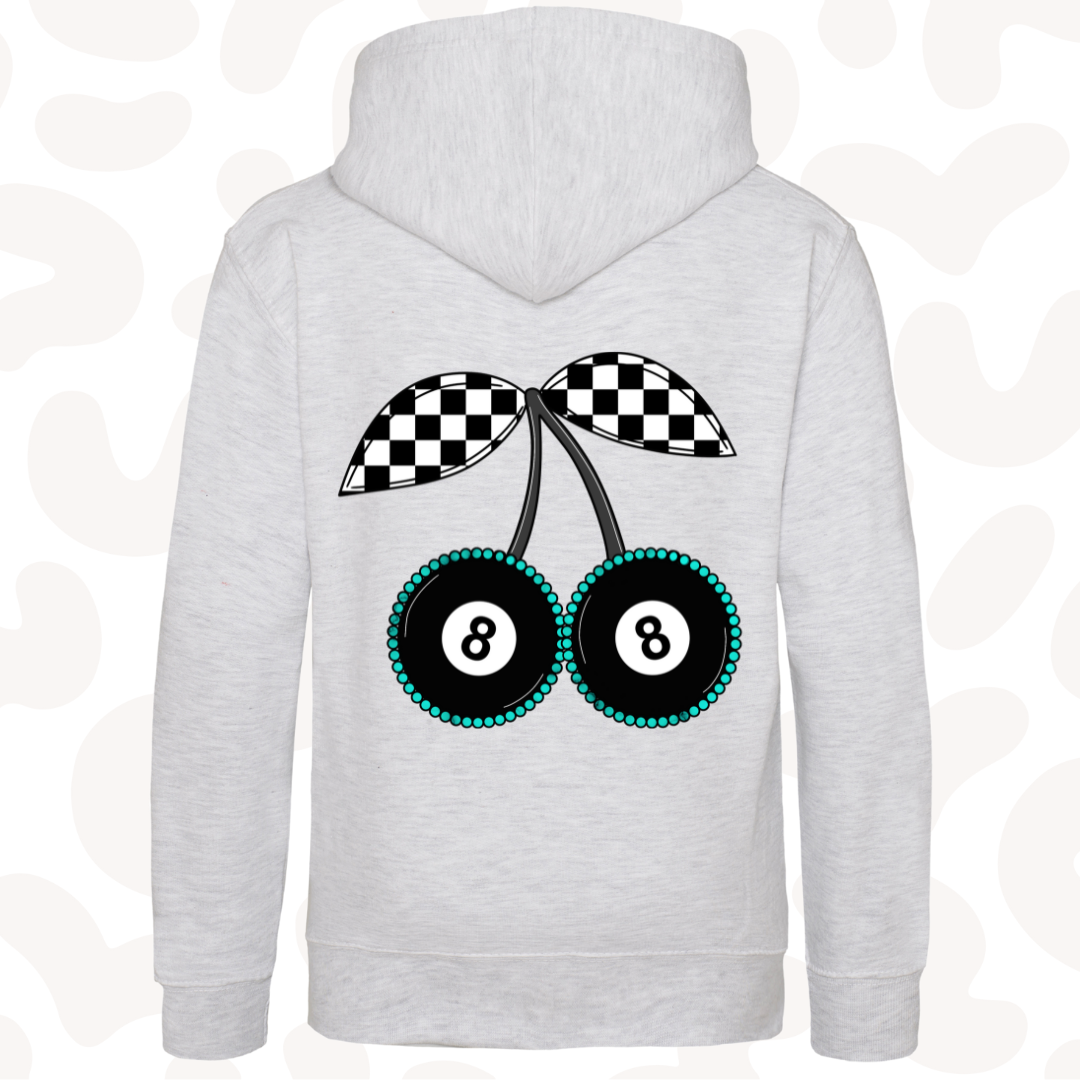 READY TO SHIP - Checkered Graphic hoodie kids