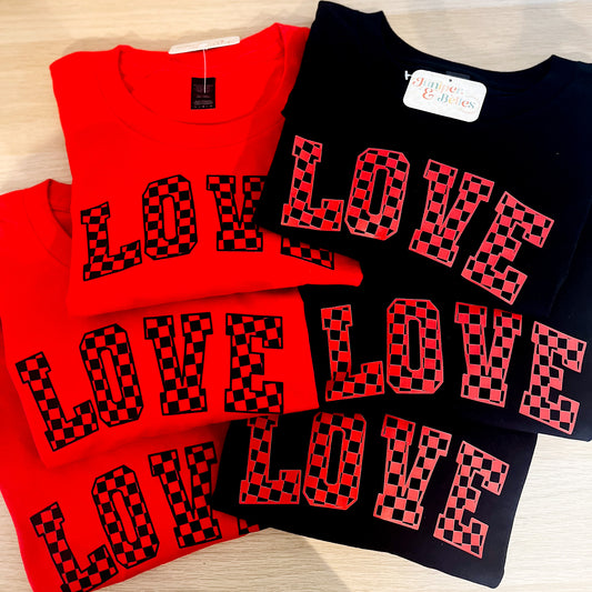 READY TO SHIP - love t-shirts unisex fit RED T-SHIRT