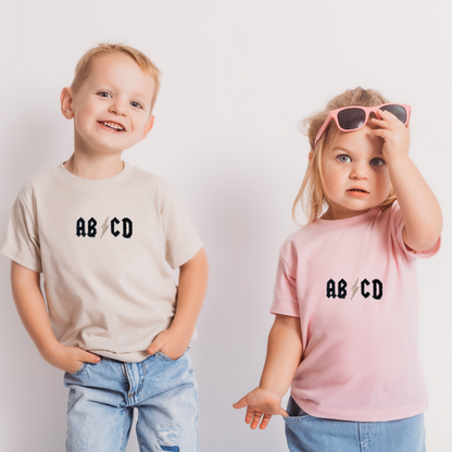 ABCD rock Tee - newborn to 4