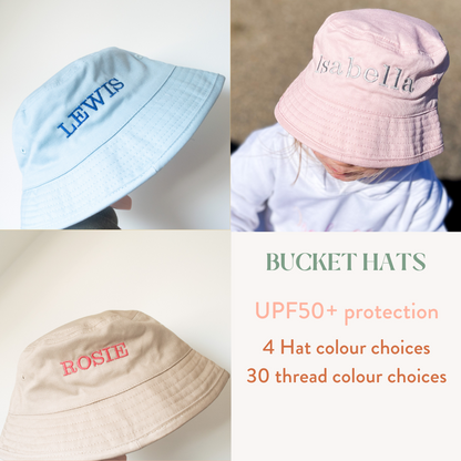 Kids Personalised Bucket Hat