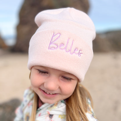 Personalised Beanie - One size fits approx age 4 to adults