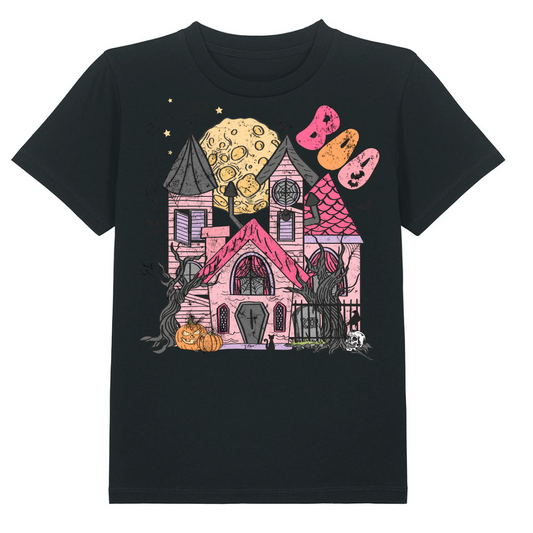 Haunted House Halloween Kids Graphic T-shirt