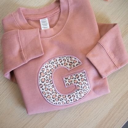 Soft Leopard print embroidered Jumper