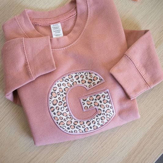 Soft Leopard print embroidered Jumper