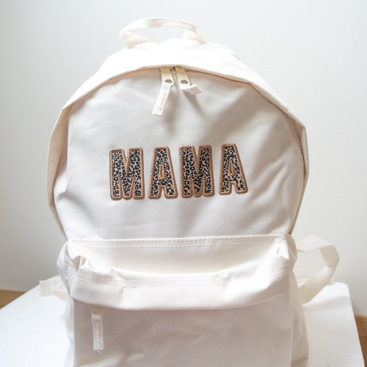 Mama Leopard Print Backpack rucksack changing bag